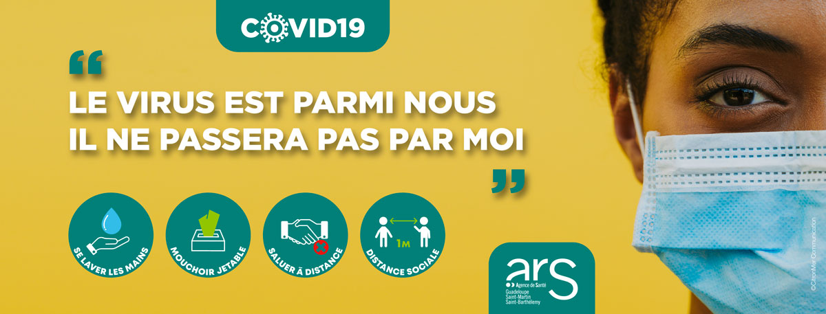 Message de l'ARS: Le virus est parmi nous, il ne passera pas par moi.