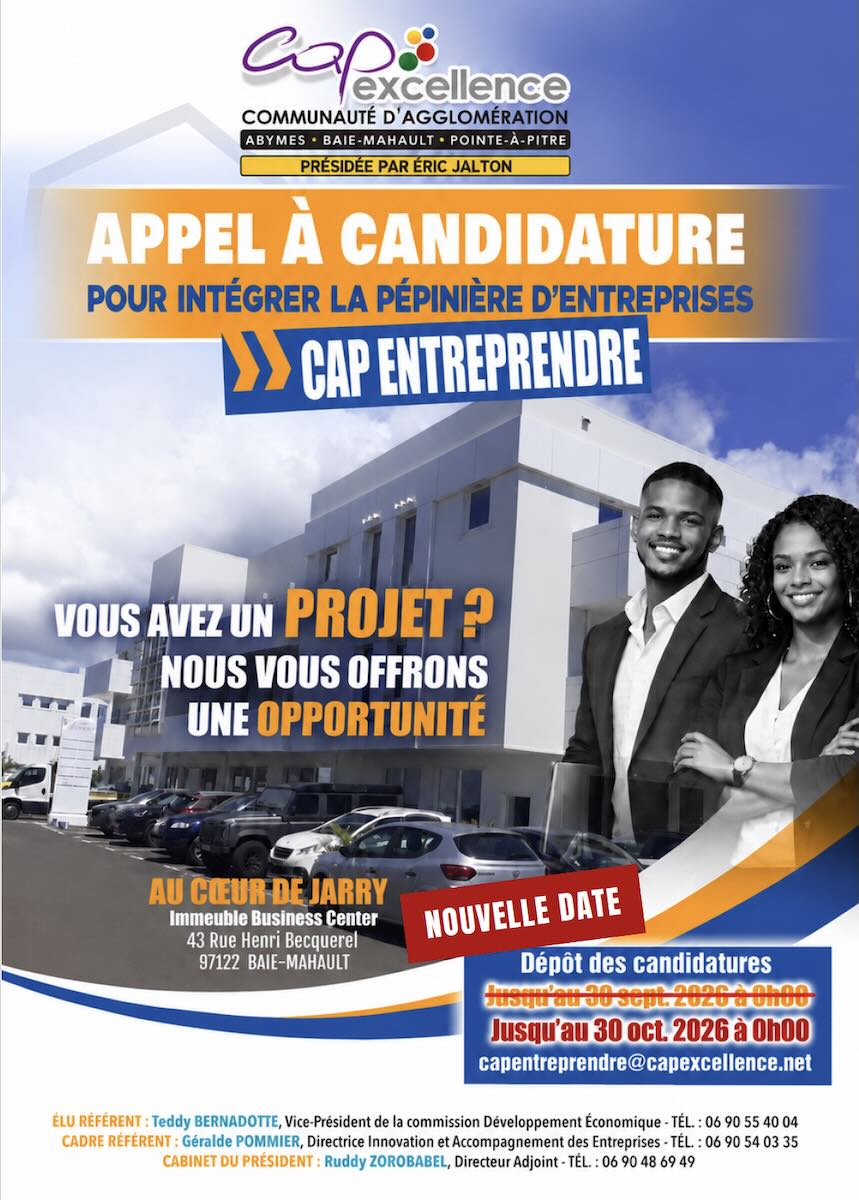Appel à candidature de Cap Entreprendre